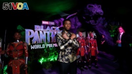 Cast member Chadwick Boseman poses at the premiere of 