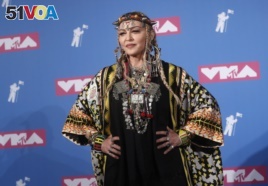 Madonna at the 2018 MTV Video Music Awards -in New York City, August 20, 2018.