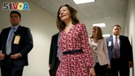 Nominee to be Director of the Central Intelligence Agency, Gina Haspel, arrives for meetings with Senators on Capitol Hill in Washington, May 7, 2018.
