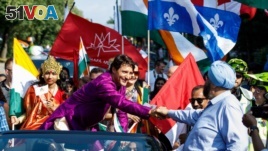Canadian Prime Minister Justin Trudeau participates in the India Day Parade in Montr<I>&#</i>233;al, on August 20, 2017. (PMO Photo by Adam Scotti)