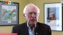 Democratic U.S. Presidential candidate Senator Bernie Sanders announces to supporters that he is suspending his campaign for the Democratic presidential nomination in a livestream broadcast from his home in Burlington, Vermont, U.S. April 8, 2020.