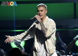 FILE - Justin Bieber performs at the Billboard Music Awards in Las Vegas.