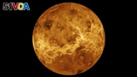 Data from NASA's Magellan spacecraft and Pioneer Venus Orbiter is used in an undated composite image of the planet Venus.