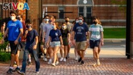 FILE - Georgetown University in Washington, D.C. is one school that put pandemic restrictions back in place recently. (Courtesy photo from Phil Humnicky/Georgetown University)