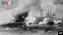 Iron Ships Clash at Sea