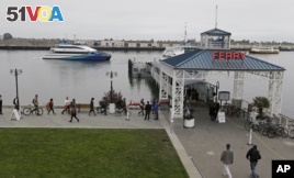 Workers Escape Crowds on San Francisco Ferries