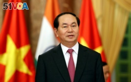 Vietnam's President Tran Dai Quang at the Presidential Palace.