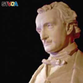 Edmund Quinn's sculpture of Edgar Allan Poe is on display at The Poe Museum in Richmond, Virginia.