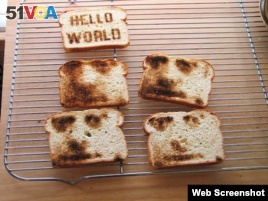 This machine can put your image on your morning toast.  