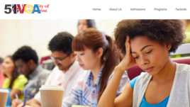 A screenshot of the University of Farmington website 