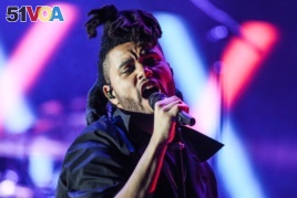The Weeknd performs at the 2015 We Can Survive Concert at the Hollywood Bowl on Oct. 24, 2015, in Los Angeles.