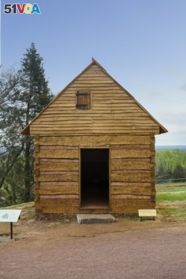 The cabin of Sally Hemings, a slave at Monticello