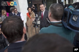 Republican presidential candidate Sen. Ted Cruz, R-Texas, speaks to the media about events in Brussels near the Capitol in Washington, March 22, 2016. (AP Photo/Jacquelyn Martin)