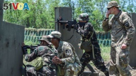 U.S.-Philippines counterterrorism training at Fort Magsaysay near Manila, 2017.