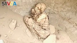 Researchers believe they found an 800 year old mummy outside of Lima, Peru.