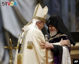 Turkey Rejects Pope’s Comments on Armenian Genocide 