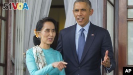 Obama Meets with Aung San Suu Kyi