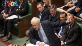 Britain's Prime Minister Boris Johnson speaks during Prime Minister's Questions session in the House of Commons in London, Britain September 4, 2019. <I>&#</I>169;UK Parliament/Jessica Taylor/Handout via REUTERS ATTENTION EDITORS - THIS IMAGE WAS PROVIDED BY A THIRD 