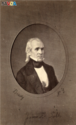 James Polk, about 1849