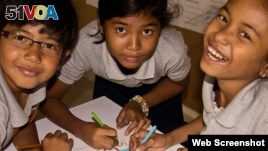 Children with promise to learn and prosper are chosen for the private Liger Learning Centers in Cambodia. (Photo by LigerLearning.org) 