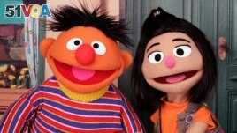 Ernie, a muppet from the popular children's series 