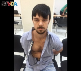 This Dec. 28, 2015 photo released by Mexico's Jalisco state prosecutor's office shows a youth identified as Ethan Couch after he was taken into custody in Puerto Vallarta, Mexico.