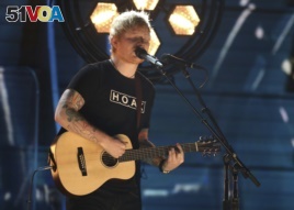 Ed Sheeran performs 