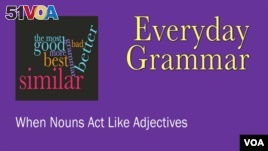 EG: Main - When Nouns Act Like Adjectives