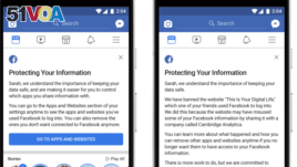 Facebook is informing users who may have had private data shared with Cambridge Analytica through a message in their News Feed. (Facebook)
