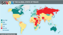 A snapshot of the state of global peace