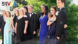 Yorktown High School students on June 3, 2017 before their prom.