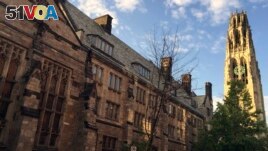Harkness Tower on the campus of Yale University in New Haven, Conn., Sept. 9, 2016 photo.