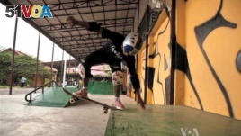 Cambodians Get Lessons in Skateboarding, Life
