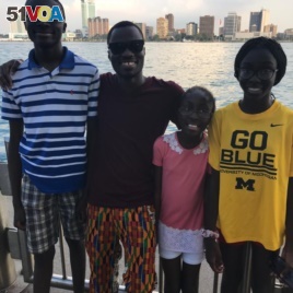 Richmond Danso (second from left) and members of his family (Courtesy photo)