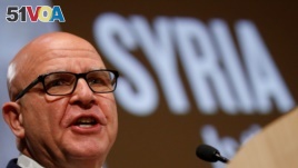 National Security Adviser H.R. McMaster speaks at the United States Holocaust Memorial Museum in Washington, March 15, 2018.