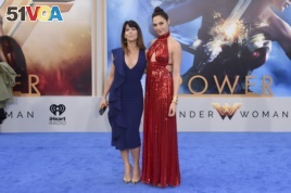 In this May 25, 2017 file photo, director Patty Jenkins, left, and actress Gal Gadot arrive at the world premiere of 
