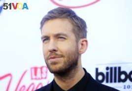 Musician Calvin Harris arrives at the 2015 Billboard Music Awards in Las Vegas, Nevada, May 17, 2015.
