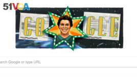 A screenshot of the Google Doodle honoring the 110th birthday of Mary Ross.