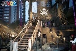 Promotional pirate ship for 