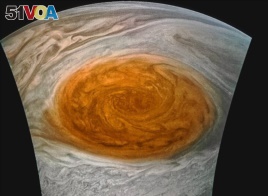 This enhanced-color image of Jupiter's Great Red Spot was created by citizen scientist Jason Major using data from NASA's Juno spacecraft.(Credits: NASA/JPL-Caltech/SwRI/MSSS/Jason Major)