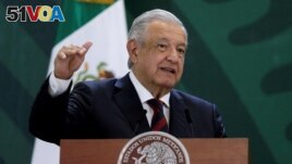 FILE - Mexico's President Andres Manuel Lopez Obrador said he will not attend a meeting of American-area leaders this week. (REUTERS/Daniel Becerril/File Photo)
