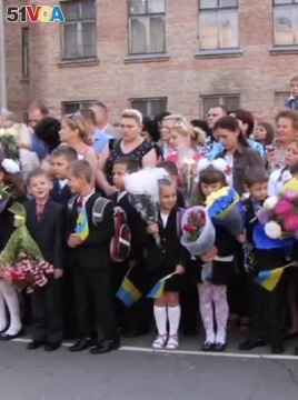 Ukraine Schools Resume Classes, Donate to Government Forces