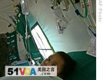 A child is treated for dengue hemorrhagic fever in a Brazilian Air Force tent in Rio de Janeiro at the end of March. The military had to set up field hospitals to help deal with a dengue outbreak. 