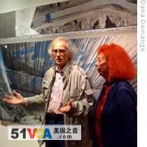Christo and Jeanne-Claude talking about their 'Over the River' project