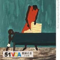 [Detail] Jacob Lawrence, The Migration Series (1940-41) Panel no. 11 