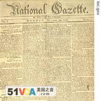 Philip Freneau's National Gazette was the first official Republican newspaper. During its two-year existence, it was the leading critic of Federalist policies. 