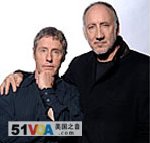 Roger Daltrey, left, and Pete Townshend