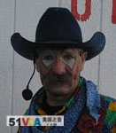 Rodeo clown Kevin Higley