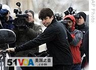 Illinois Governor Rod Blagojevich at his home in Chicago on December 17