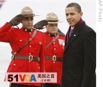 President Obama in Ottawa, Canada, Thursday for his first foreign trip as president.  After heavy losses, Canada plans to withdraw its combat troops from Afghanistan by 2011.